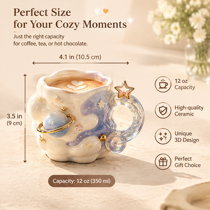 Celestial Planet Ceramic Coffee Mug