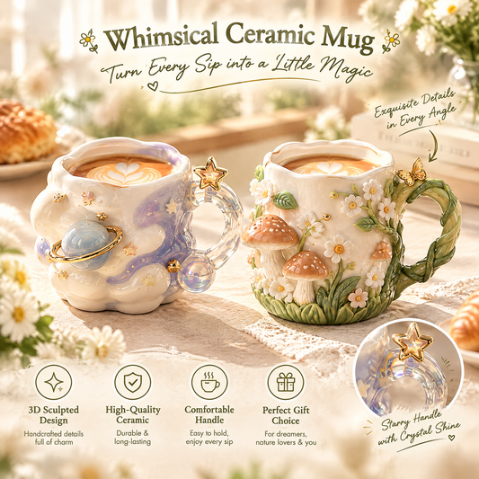 Celestial Planet Ceramic Coffee Mug