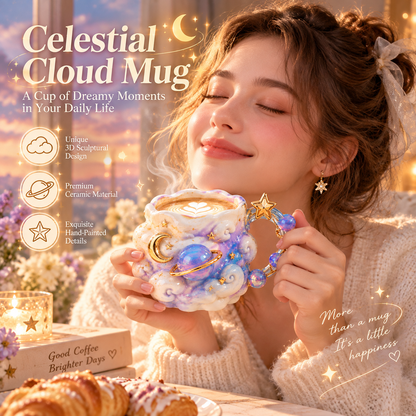 Celestial Cloud Planet Ceramic Mug